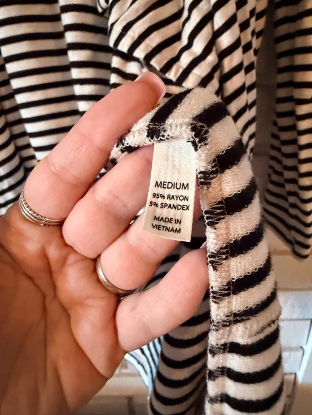 Soma Loungewear Striped Open Front Top